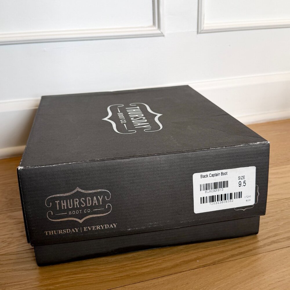 Thursday Boots Captain Black Size 9.5 - Picture 5 of 5
